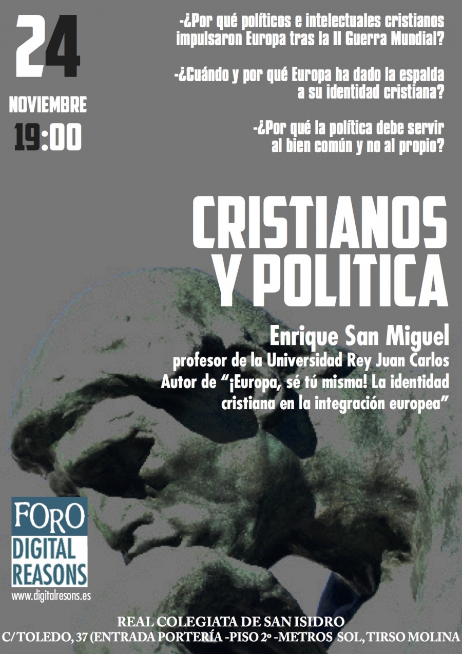 La colegiata de San Isidro acoge una disertación de Enrique San Miguel sobre &#039;Cristianos y política&#039;