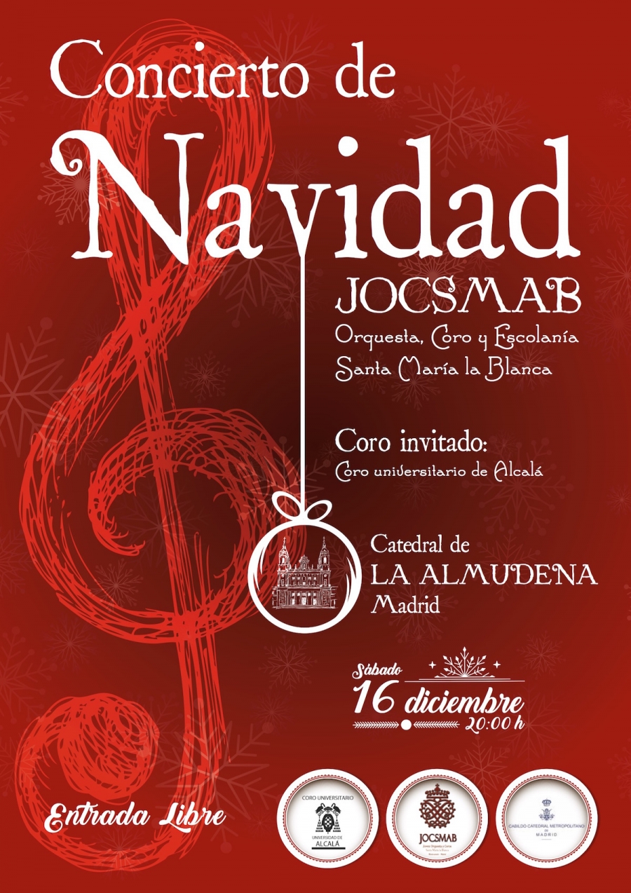 La JOCSMAB celebra su tradicional concierto Navideño en la catedral de la Almudena