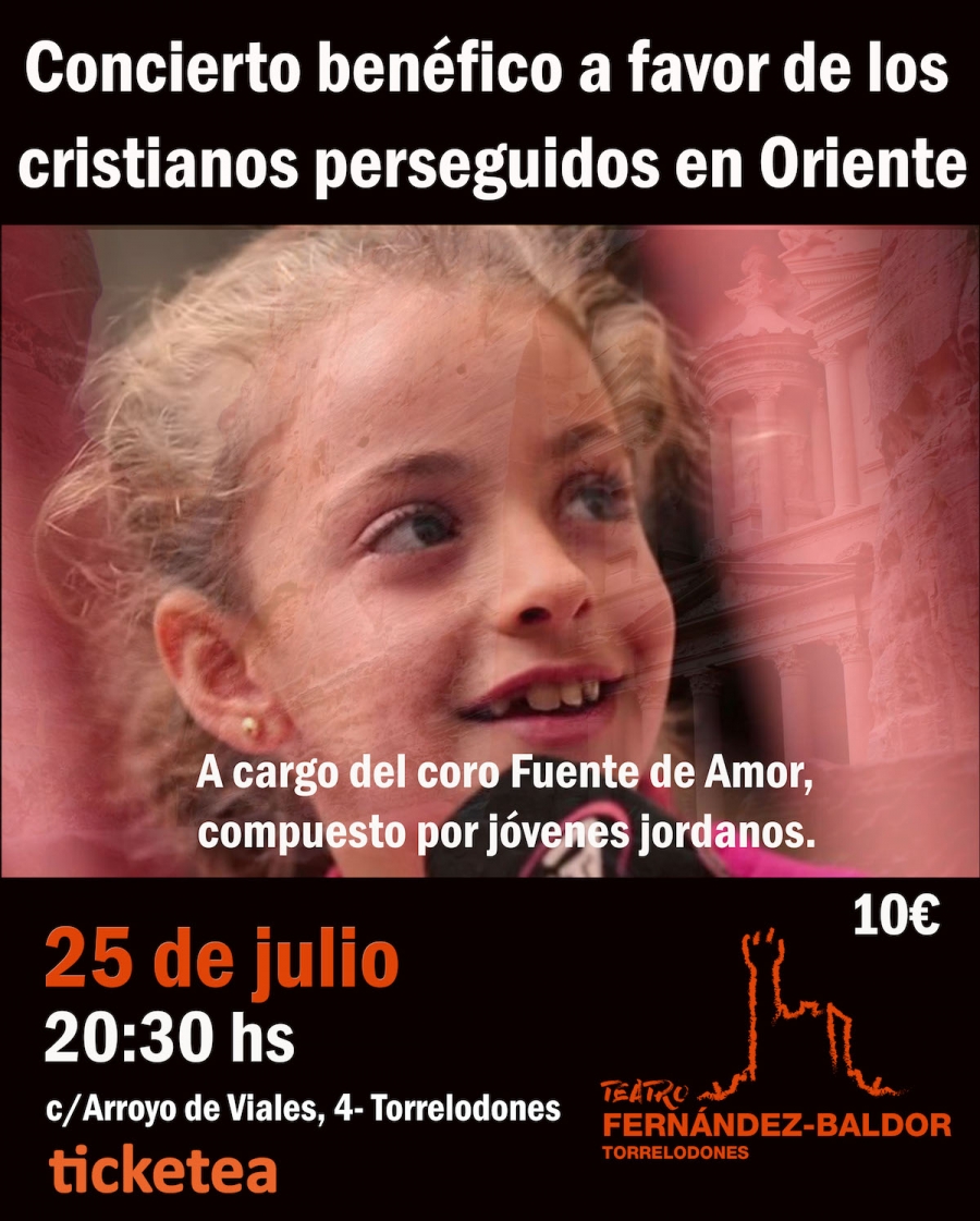 Concierto a favor de los cristianos perseguidos en Oriente en el teatro Fernández-Baldor de Torrelodones