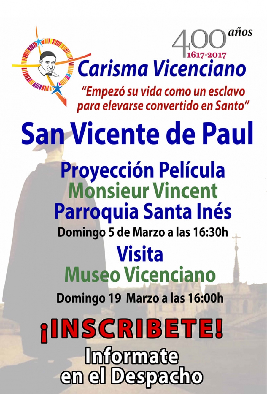 La parroquia Santa Inés acoge diversas actividades con motivo del 400 aniversario del Carisma Vicenciano