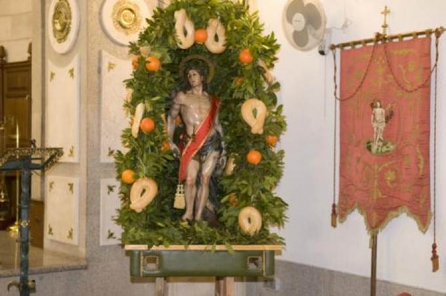 La parroquia Asunción de Nuestra Señora de Pozuelo acoge distintos actos litúrgicos en honor a San Sebastián