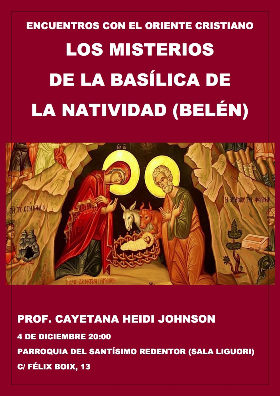 Los misterios de la basílica de la Natividad (Belén), a estudio en Santísimo Redentor