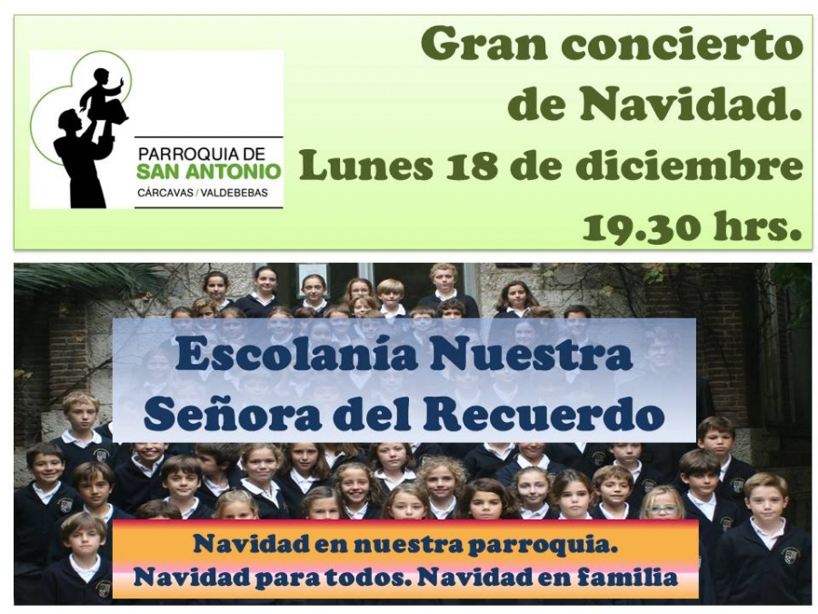 San Antonio de las Cárcavas acoge esta tarde un concierto de la Escolanía Nuestra Señora del Recuerdo
