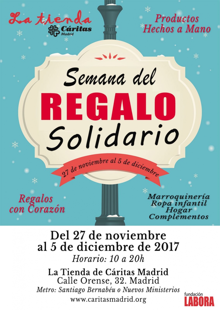 La Tienda de Cáritas Madrid celebra la Semana del regalo solidario