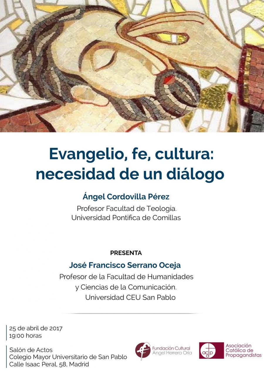 El Colegio Mayor San Pablo ofrece la conferencia &#039;Evangelio, fe, cultura: necesidad de un diálogo&#039;