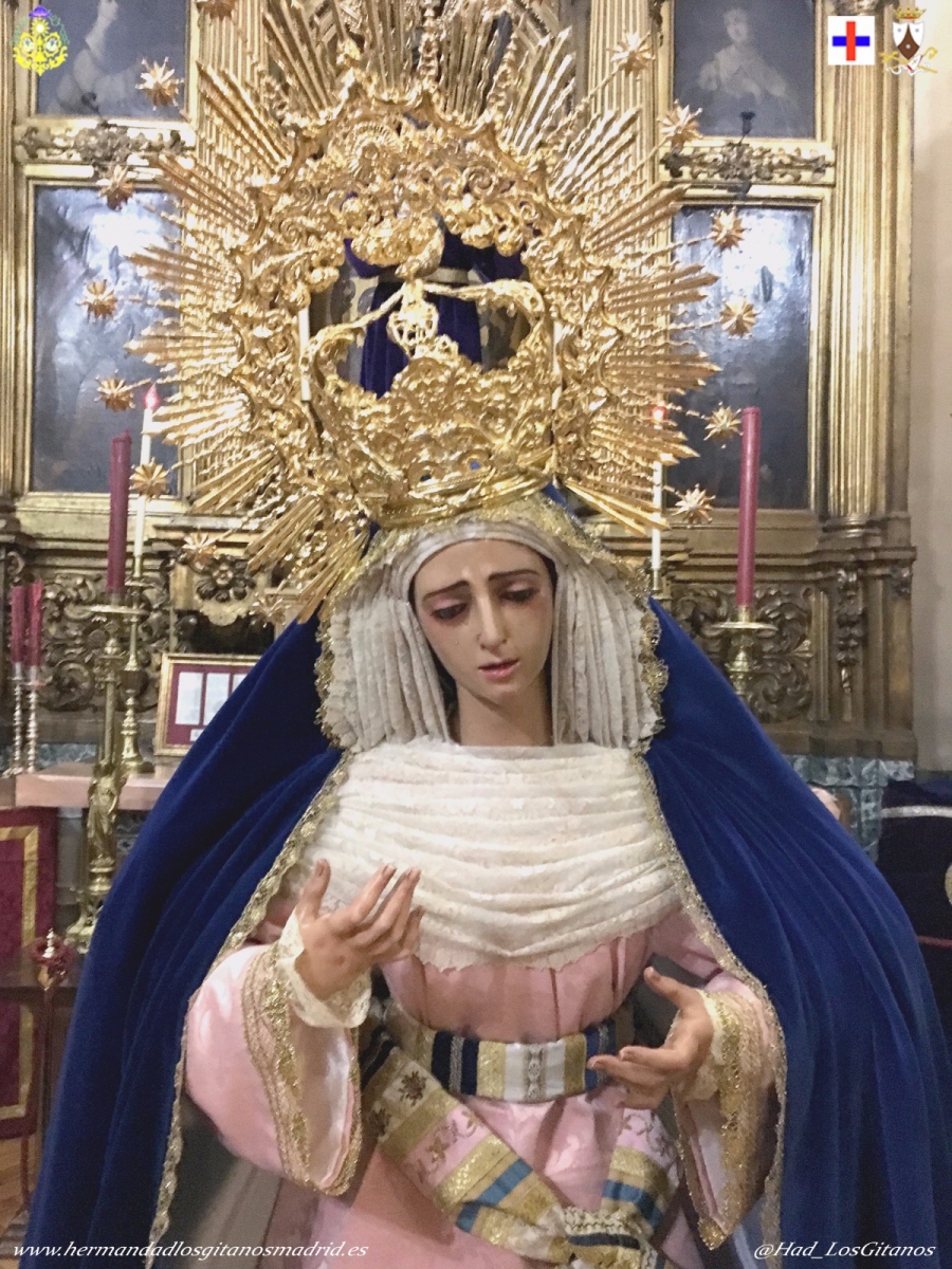 La iglesia del Carmen y San Luis celebra un triduo en honor a la Virgen de las Angustias