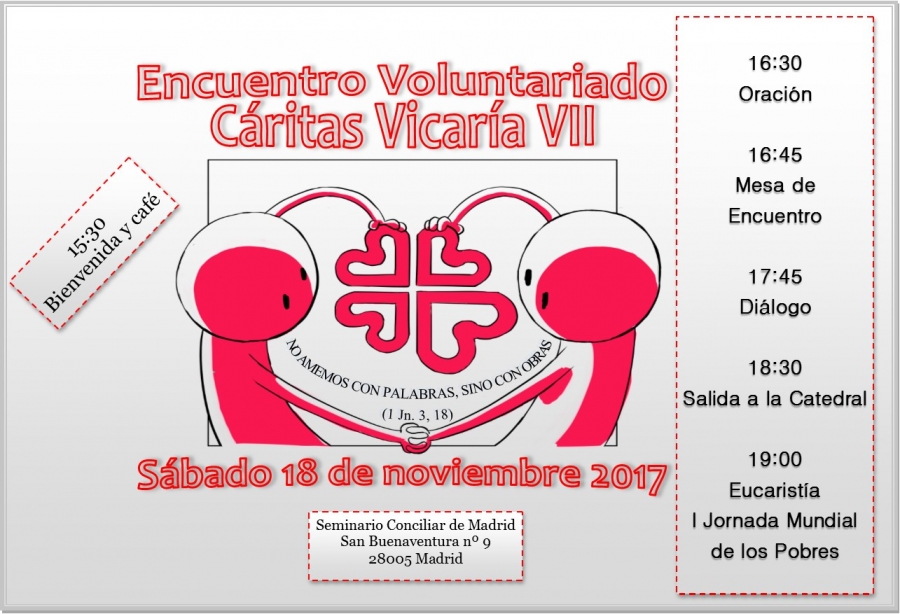El Seminario acoge el encuentro de voluntariado de Cáritas Vicaría VII