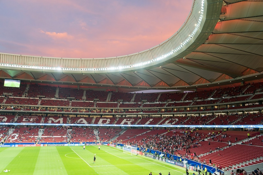 El cardenal Osoro bendice el estadio Wanda Metropolitano