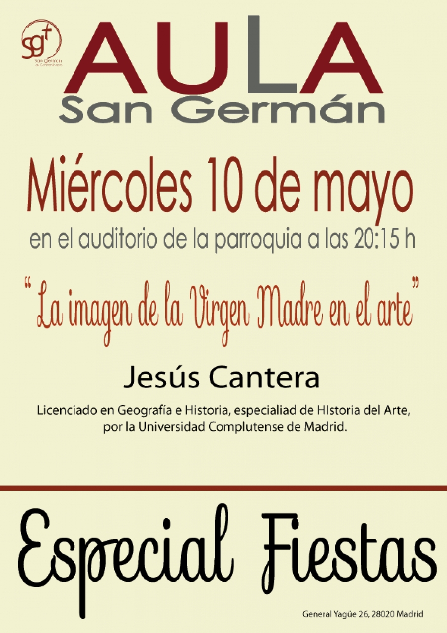 Jesús Cantera habla sobre la figura de María en el arte en San Germán