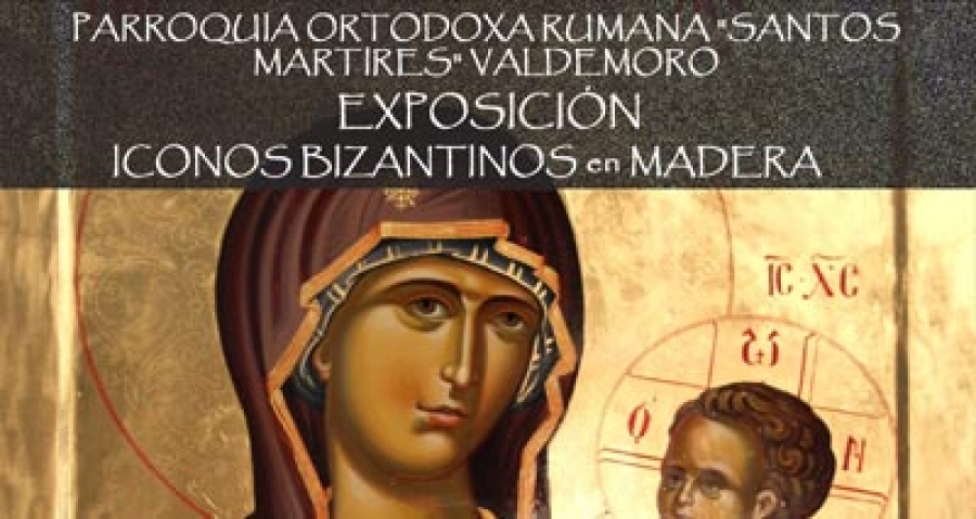 Exposición de iconos bizantinos en madera