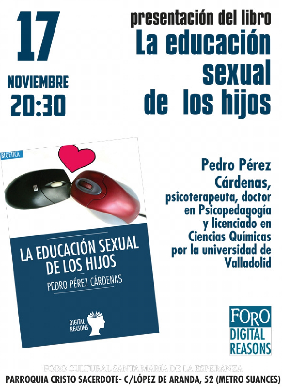 Pedro Pérez presenta el libro &#039;La educación sexual de los hijos&#039;