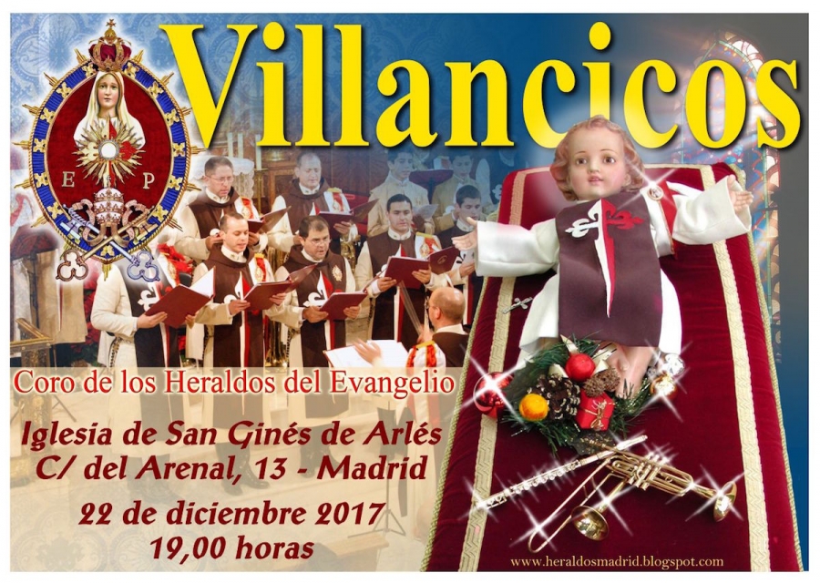 El coro de los Heraldos canta villancicos en San Ginés