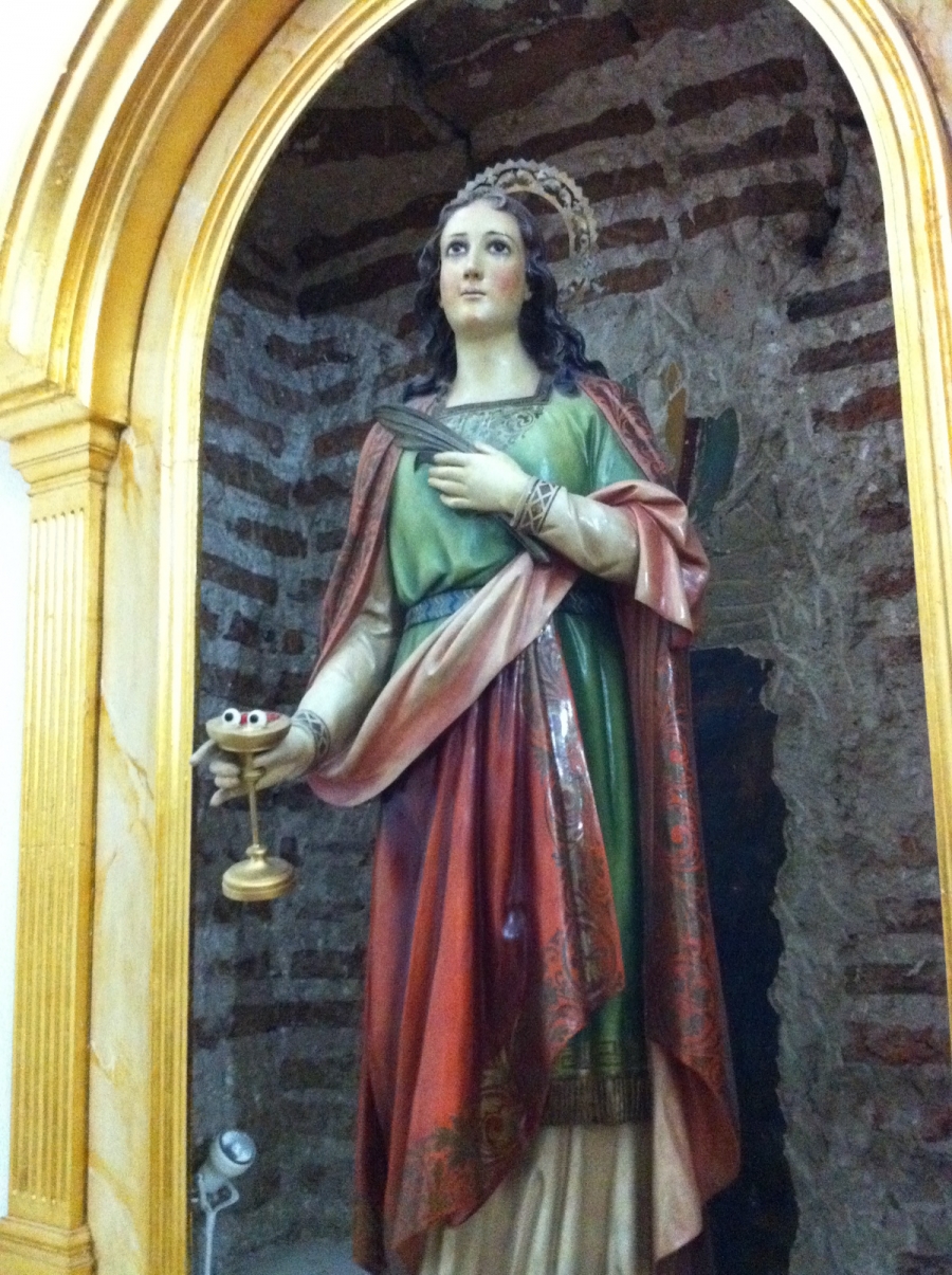 Santa María la Blanca, de Canillejas, celebra esta tarde la fiesta de santa Lucía