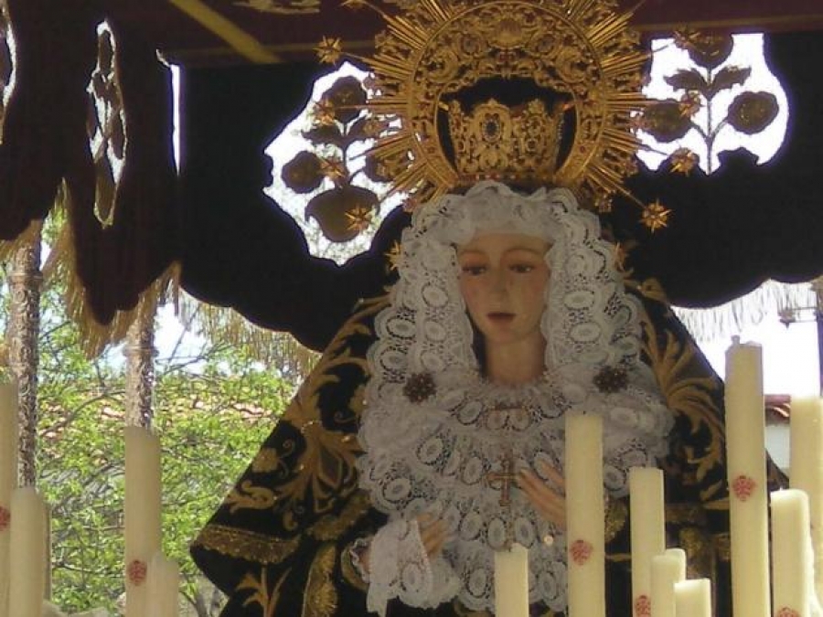 Arrancan los actos litúrgicos en honor de Nuestra Señora de la Soledad en el distrito Barajas