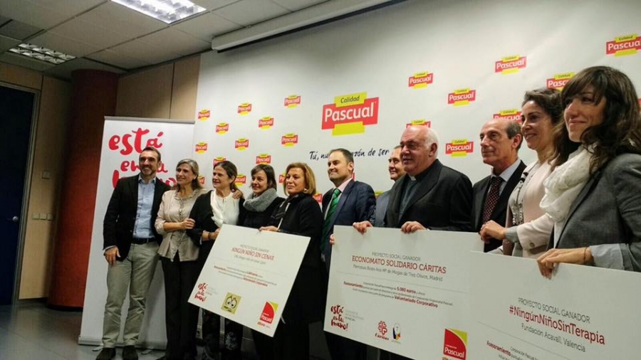 El economato de la parroquia Beata María Ana Mogas recibe el premio &#039;Calidad Pascual&#039;