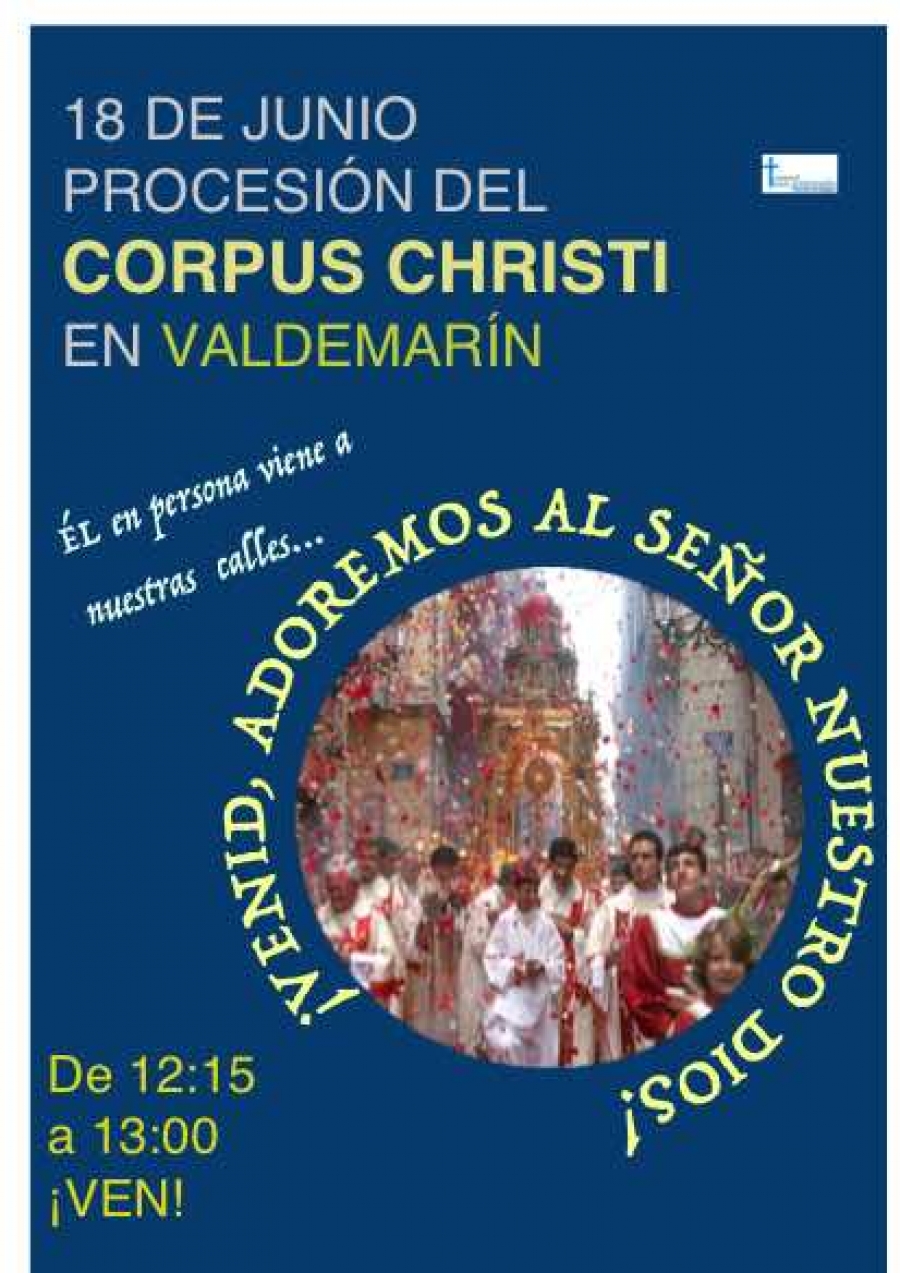 Procesión parroquial del Corpus en Valdemarín