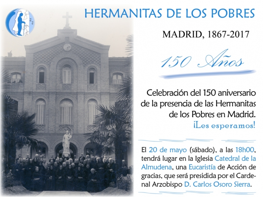 Las Hermanitas de los Pobres celebran el 150 aniversario de su presencia en Madrid con una Misa en la catedral