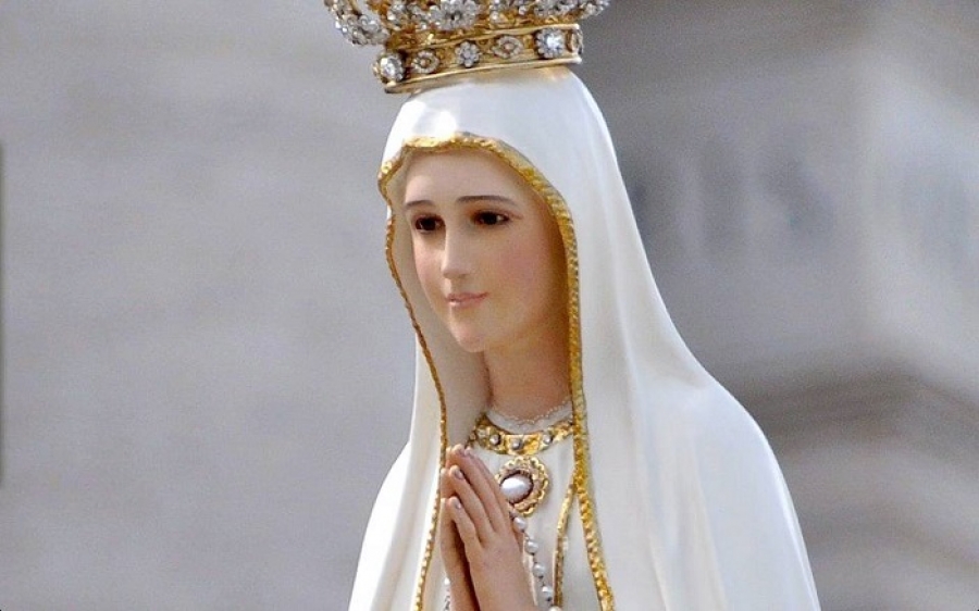 La imagen peregrina de la Virgen de Fátima visita el colegio Mater Salvatoris