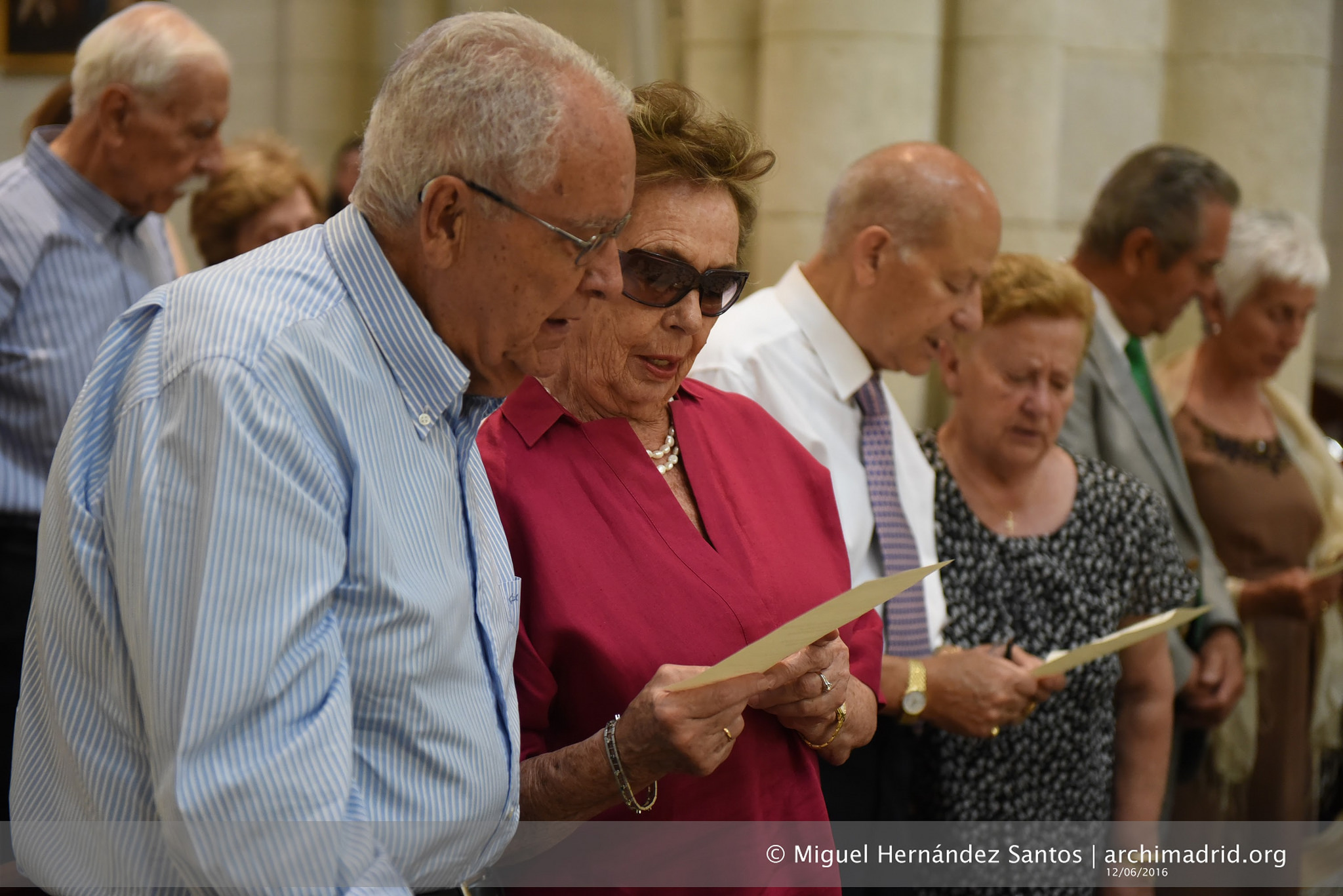 2016-06-12 - Celebración de las bodas de oro y plata matrimoniales en la catedral de la Almudena