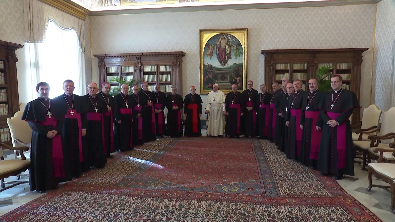 2022-01-29 Los obispos auxiliares con el Papa por la visita ‘ad limina’