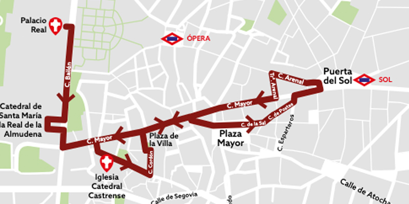 Alabarderos procesion recorrido