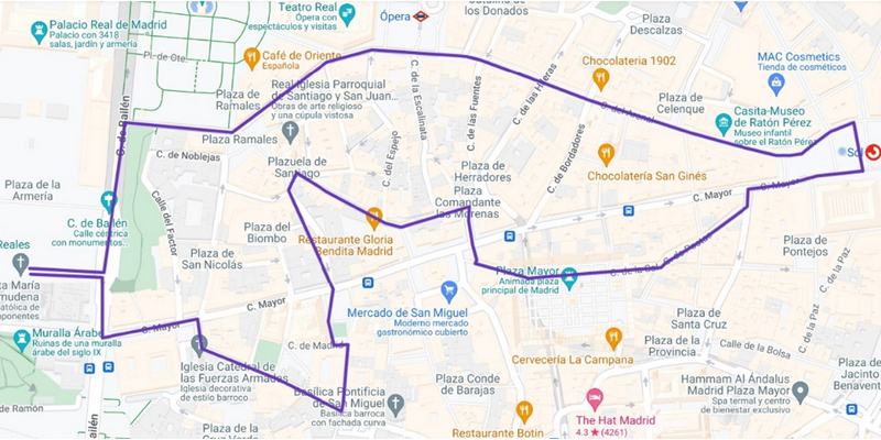 Divino Cautivo Viernes Santo mapa