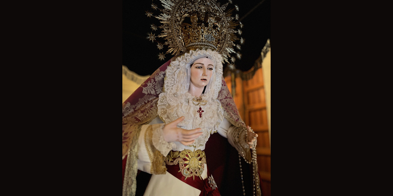 Virgen borriquita vestidor lateral