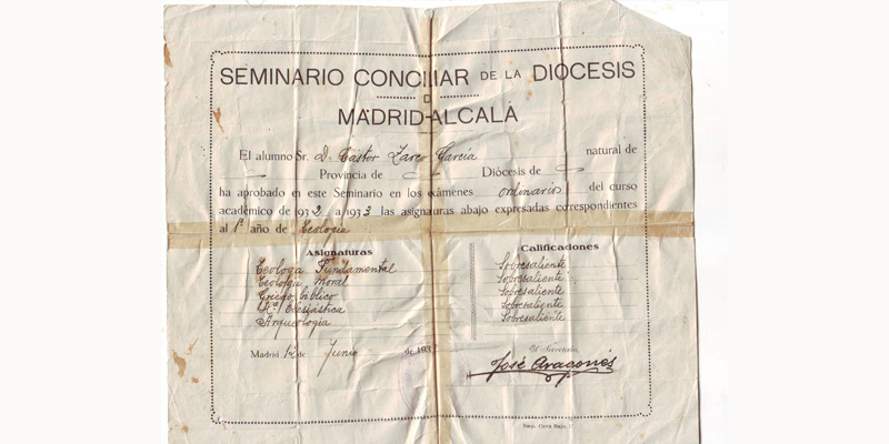 Martires seminario castor notas