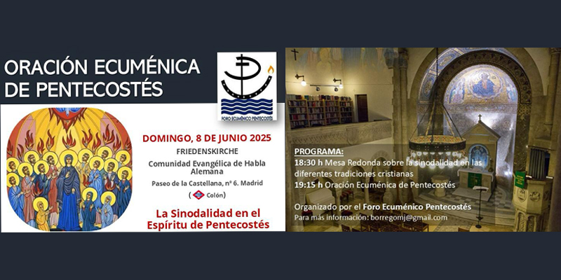 Oracion ecumenica pentecostes cartel