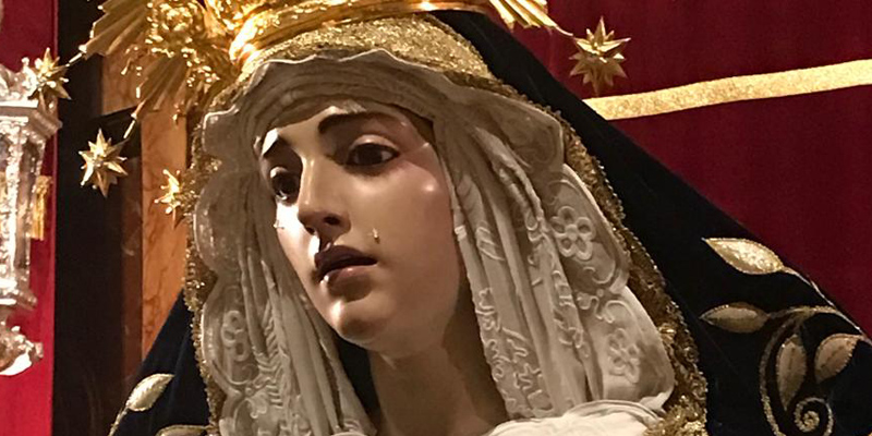 Virgen estudiantes perfil