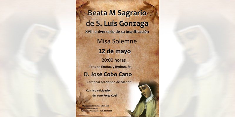 Beata maria sagrario cartel