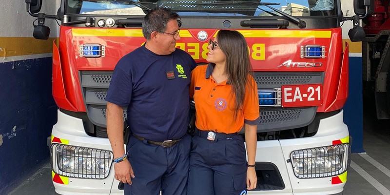 Felix bombero paloma hija