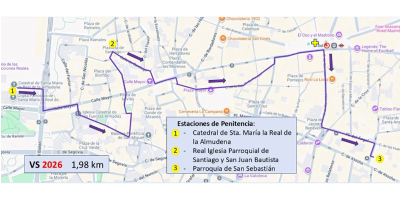 Recorrido Divino cautivo VS