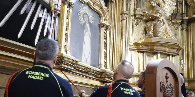 Felipe Garc&iacute;a Berzosa, presidente de la Hermandad Virgen de la Paloma de Bomberos de Madrid: &laquo;El 15 de agosto es muy especial para nosotros porque es un d&iacute;a muy vinculado con nuestra fe y con el cari&ntilde;o de la gente&raquo;