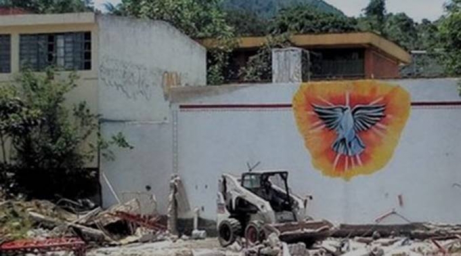Destruyen por error una iglesia cat&oacute;lica en M&eacute;xico