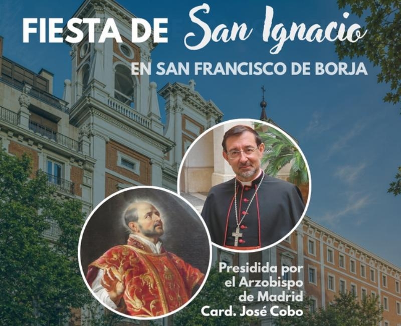El cardenal Jos&eacute; Cobo preside una misa en la parroquia san Francisco de Borja, en la festividad de san Ignacio de Loyola