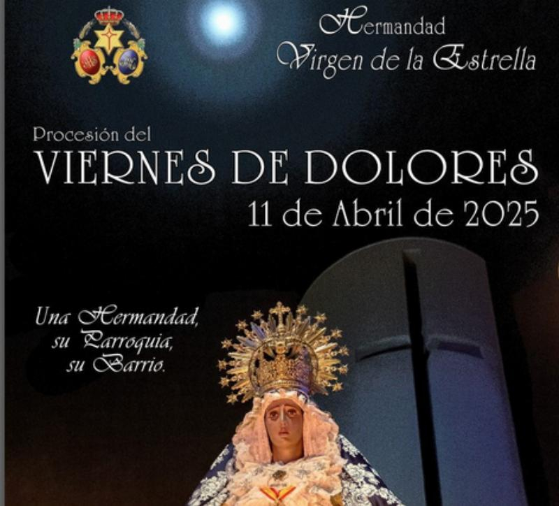 La Hermandad Virgen de la Estrella sale en procesi&oacute;n este Viernes de Dolores por el barrio del Ensanche de Vallecas