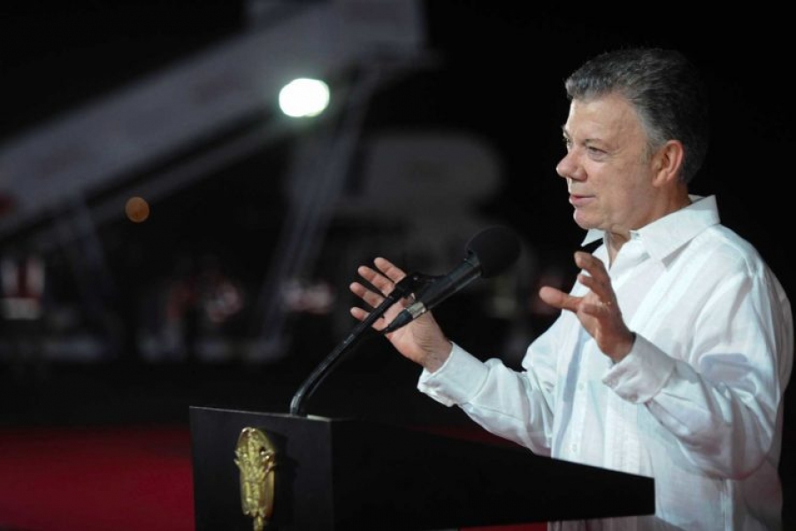 El presidente Santos record&oacute; las palabras del Papa que le tocaron el coraz&oacute;n