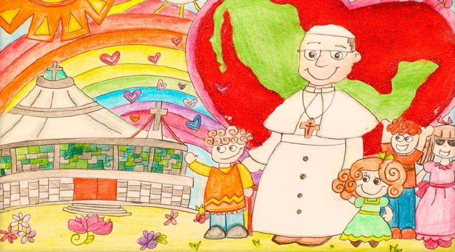 Inauguran exposici&oacute;n con dibujos que ni&ntilde;os de todo el mundo regalaron al Papa Francisco