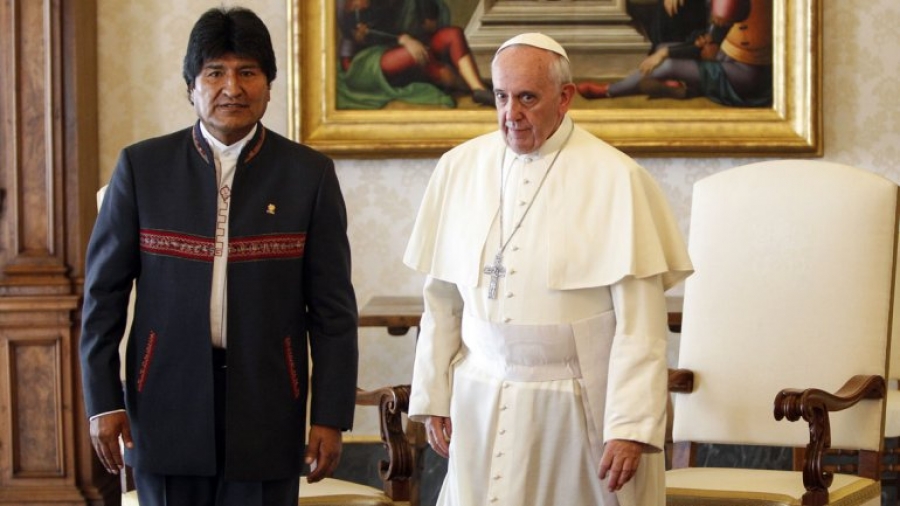 El Papa recibe al presidente boliviano Evo Morales