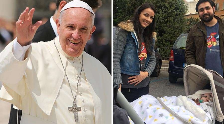 Papa Francisco bendice a ni&ntilde;o de 2 a&ntilde;os que padece rara enfermedad
