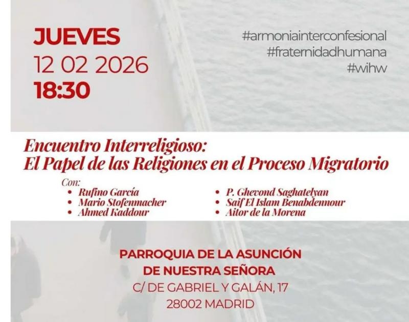 Encuentro interreligioso &lsquo;El papel de las religiones en el proceso migratorio&rsquo; en la parroquia Asunci&oacute;n de Nuestra Se&ntilde;ora