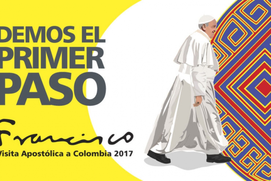 Presentan el logotipo del viaje de Francisco a Colombia: &laquo;Demos el primer paso&raquo;