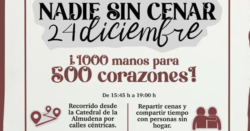 XI Edici&oacute;n de 'Nadie sin Cenar': una Nochebuena Solidaria en Madrid