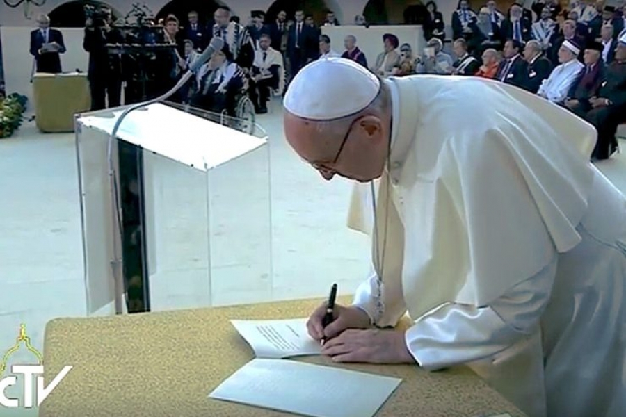 As&iacute;s 2016: texto del llamamiento de paz