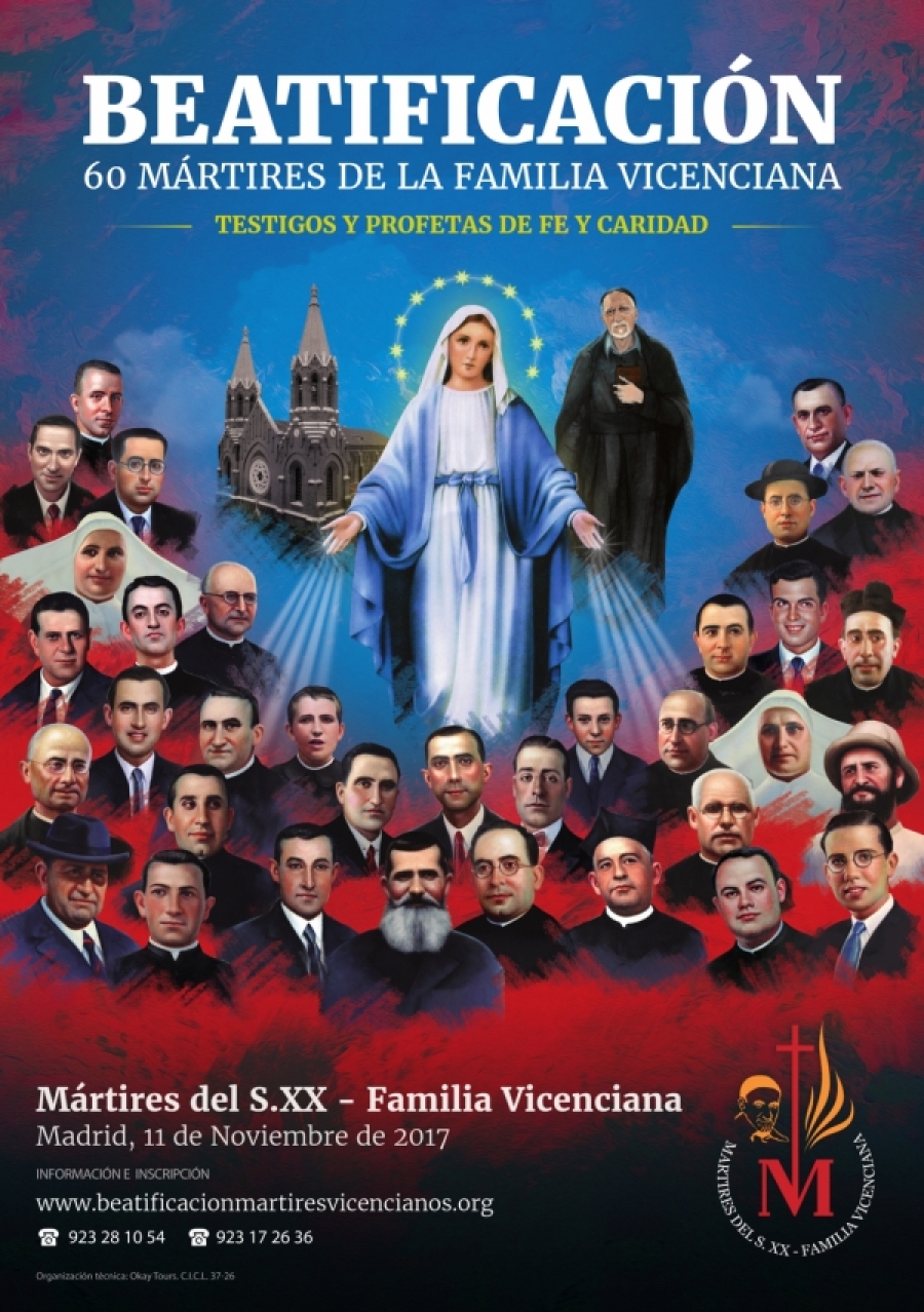 TRECE en la Beatificación de 60 mártires de la familia Vicenciana
