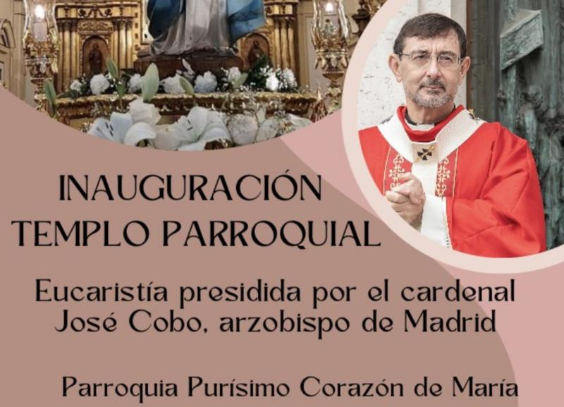 El cardenal Jos&eacute; Cobo celebra la Eucarist&iacute;a en Pur&iacute;simo Coraz&oacute;n de Mar&iacute;a tras las obras del templo parroquial