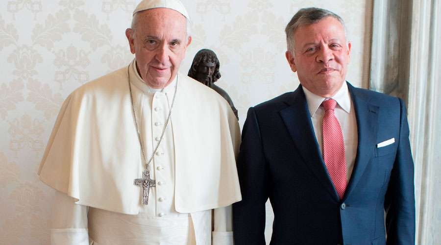 El Papa Francisco conversa con el Rey de Jordania sobre la situaci&oacute;n de Jerusal&eacute;n