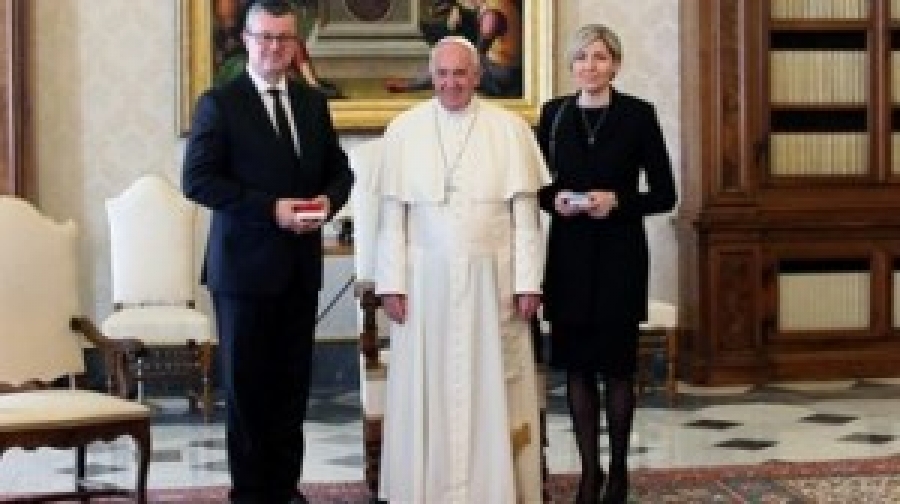 Francisco recibe al primer ministro de Croacia