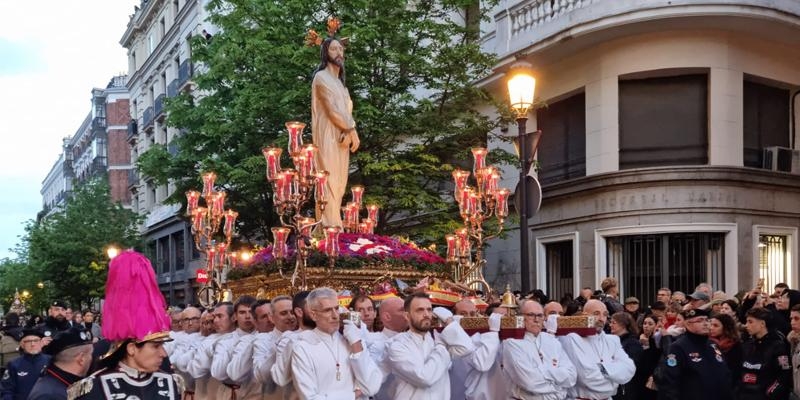 El Divino Cautivo recorre las calles madrile&ntilde;as el Jueves Santo y el Viernes Santo